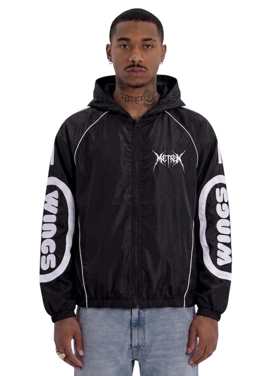 WINDBREAKER HOODIE [BLACK]